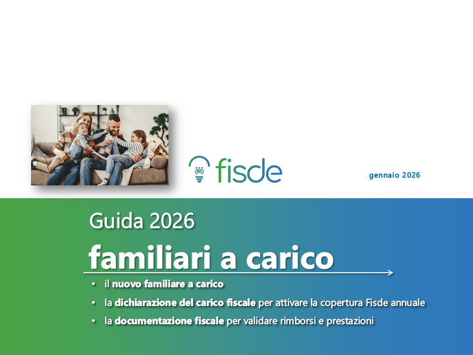 copertina Guida familiari a carico Fisde gennaio 2026
